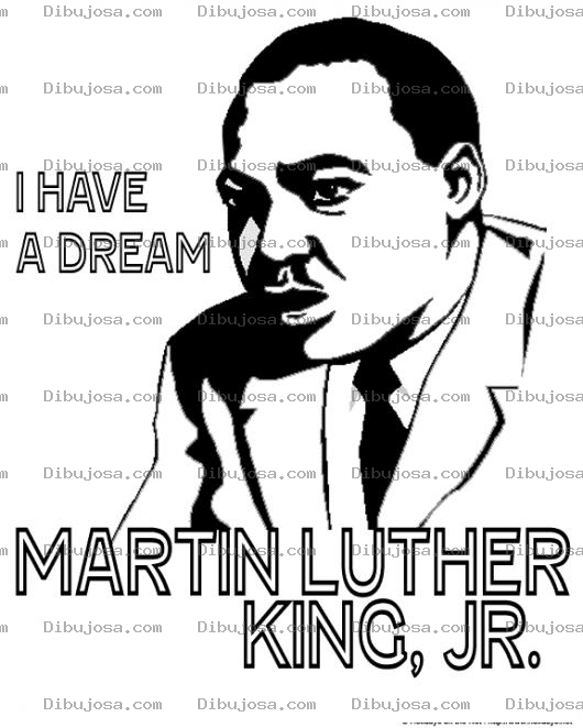 Dibujo para colorear Martin Luther King Jr Coloring Page