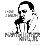 Dibujo para colorear Martin Luther King Jr Coloring Page