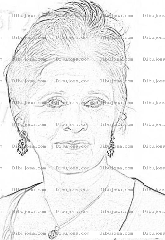 Dibujo para colorear Carrie Fisher Coloring Page