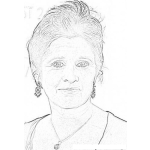 Dibujo para colorear Carrie Fisher Coloring Page