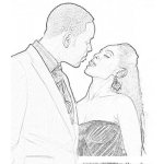 Dibujo para colorear Will And Jada Smith Coloring Page