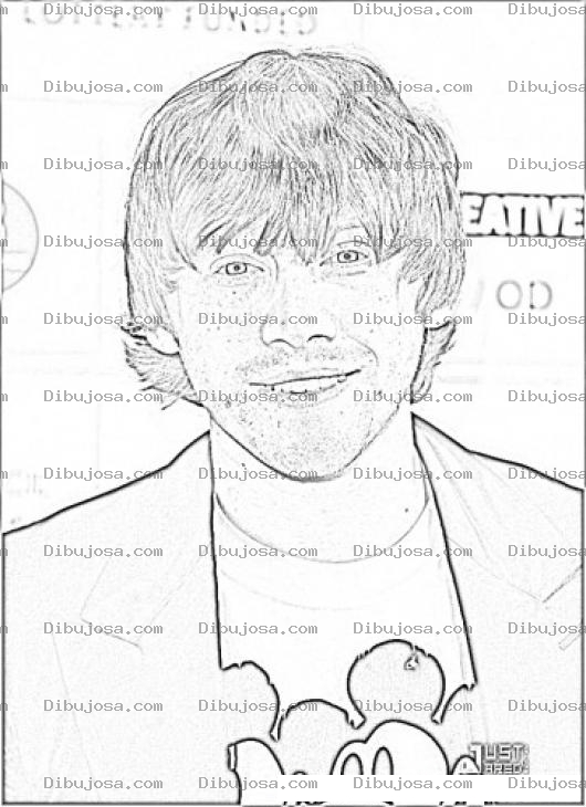 Dibujo para colorear Rupert Grint Coloring Page