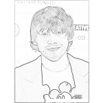 Dibujo para colorear Rupert Grint Coloring Page