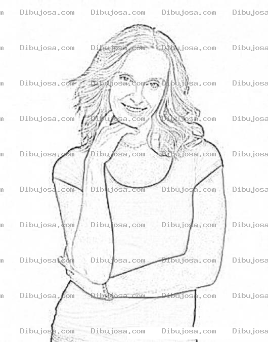 Dibujo para colorear Toni Collette Coloring Page