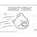 Dibujo para colorear Angry Birds Game Coloring Page To Print