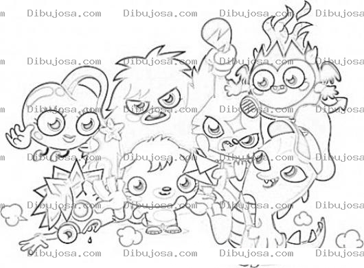 Dibujo para colorear Moshi Monsters Coloring Page Monstruos Moshi Para Colorear