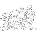 Dibujo para colorear Moshi Monsters Coloring Page Monstruos Moshi Para Colorear