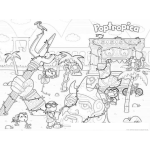 Dibujo para colorear Poptropica Game Coloring Page Juego De Poptropica Para Colorear E Imprimir