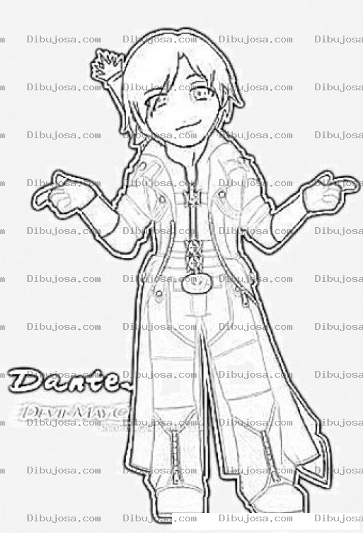 Dibujo para colorear Devil May Crey Coloring Page Para Colorear