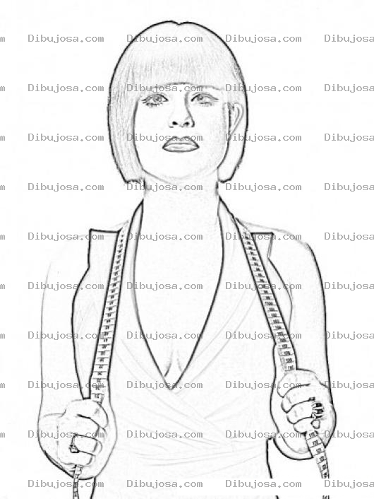 Dibujo para colorear Kelly Osbourne Coloring Page