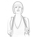 Dibujo para colorear Kelly Osbourne Coloring Page