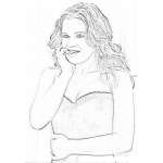 Dibujo para colorear Kerry Katona Coloring Page Para Imprimir Y Colorear