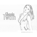 Dibujo para colorear Shania Twain Coloring Page Para Colorear Y Pintar