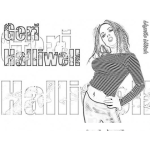 Dibujo para colorear Geri Halliwell Coloring Page