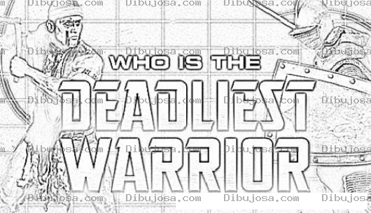Dibujo para colorear Deadliest Warrior Coloring Page
