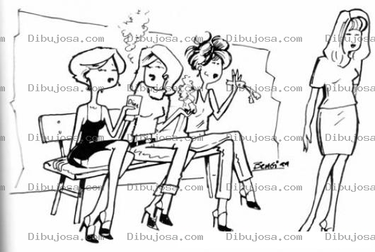 Dibujo para colorear Dibujo De Mujeres Esperando En Una Sala De Espera Para Colorear