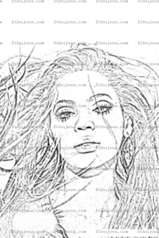 Dibujo para colorear Beyonce Knowles Coloring Page Para Colorear