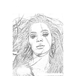 Dibujo para colorear Beyonce Knowles Coloring Page Para Colorear