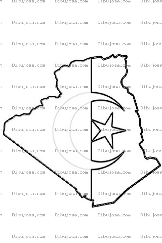 Dibujo para colorear Algeria Coloring Page