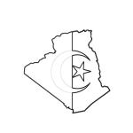 Dibujo para colorear Algeria Coloring Page
