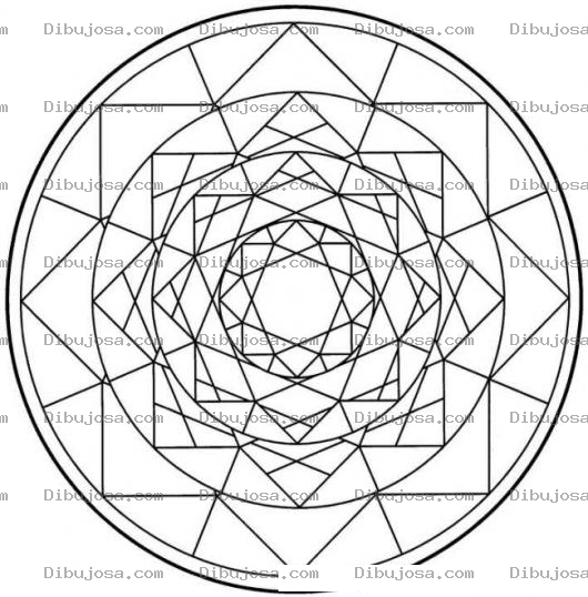 Dibujo para colorear Dibujo De Un Kaleidoscopio Para Pintar Y Colorear