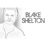 Dibujo para colorear Blake Shelton Country Music Singer Coloring Page Para Pintar Y Colorear