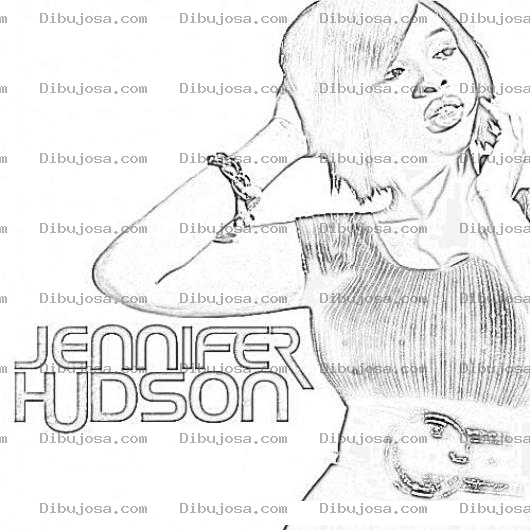 Dibujo para colorear Jennifer Hudson Coloring Page Para Pintar Y Colorear
