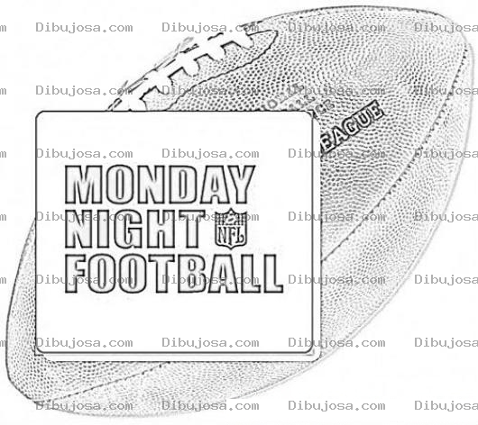 Dibujo para colorear Monday Night Football Coloring Page