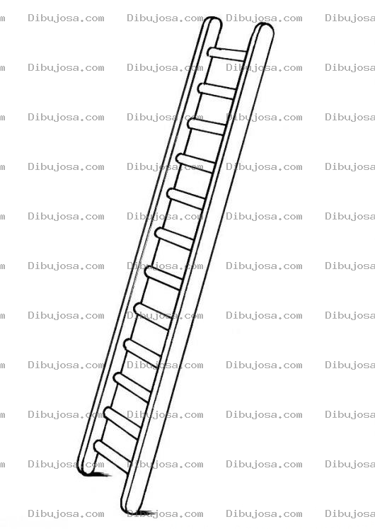 Dibujo para colorear Dibujo De Escalera Para Colorear Y Pintar