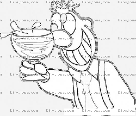 Dibujo para colorear Colorear Borracho Ebrio