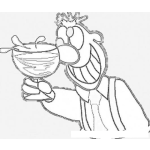 Dibujo para colorear Colorear Borracho Ebrio
