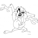Dibujo para colorear Colorear A Taz