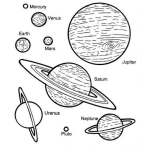Dibujo para colorear Colorear Los Planetas Del Universo