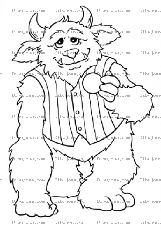 Dibujo para colorear Colorear Monstruo De Monsters
