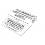 Dibujo para colorear Maquina De Escribir Para Colorear