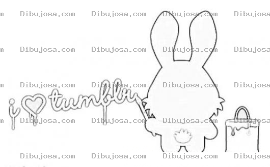 Dibujo para colorear Tumblr Coloring Page Para Pintar Y Colorear