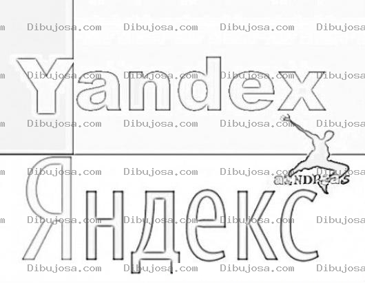 Dibujo para colorear Yandex Coloring Page Para Pintar Y Colorear
