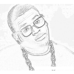 Dibujo para colorear Chris Brown Coloring Page Para Pintar Y Colorear