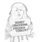 Dibujo para colorear Zooey Deschanel Coloring Page Para Pintar Y Colorear