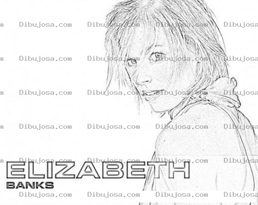 Dibujo para colorear Elizabeth Banks Coloring Page Para Pintar Y Colorear