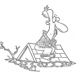 Dibujo para colorear Flood Insurance Coloring Page Para Pintar Y Colorear Casa Inundada