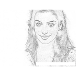 Dibujo para colorear Anne Hathaway Coloring Page Para Pintar Y Colorear