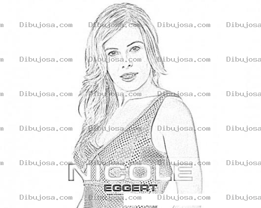 Dibujo para colorear Nicole Eggert Coloring Page Para Pintar Y Colorear
