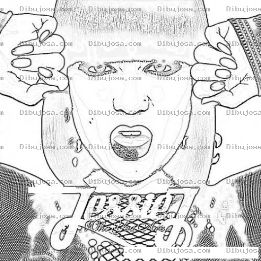 Dibujo para colorear Jessie J Coloring Page Para Pintar Y Colorear