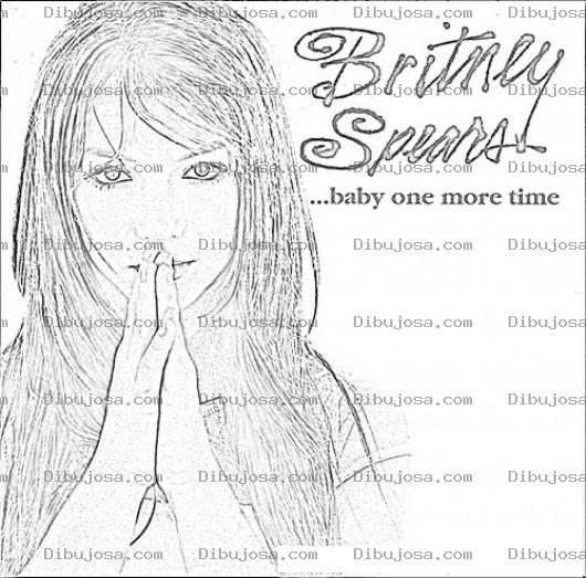 Dibujo para colorear Britney Spears Coloring Page Para Pintar Y Colorear