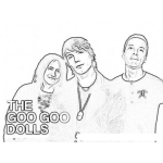 Dibujo para colorear Goo Goo Dolls Coloring Page Para Pintar Y Colorear