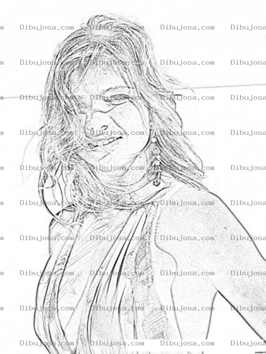 Dibujo para colorear Maria Kirilenko Coloring Page Para Pintar Y Colorear