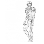 Dibujo para colorear Wes Welker Coloring Page Para Pintar Y Colorear