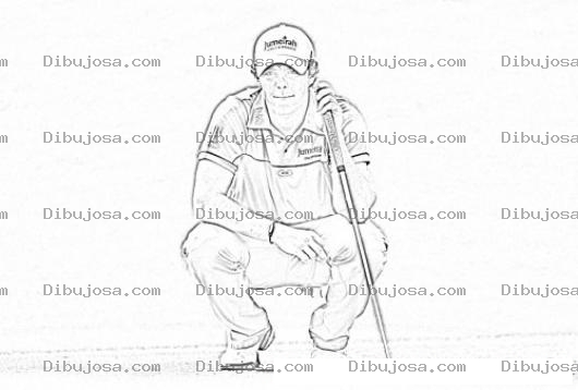 Dibujo para colorear Rory McIlroy Coloring Page Para Pintar Y Colorear