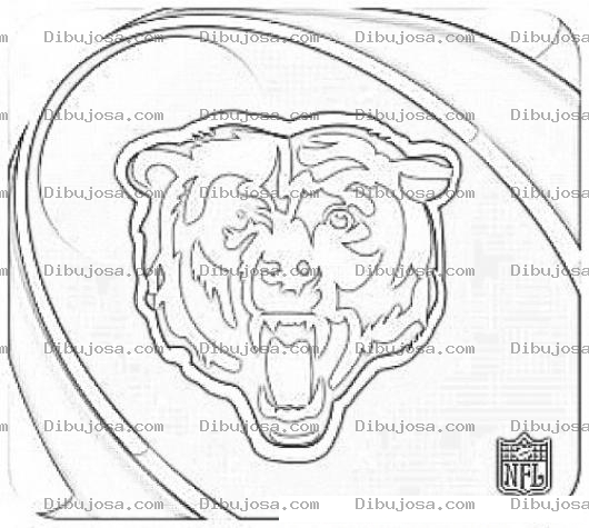 Dibujo para colorear Chicago Bears Coloring Page Para Colorear Y Pintar
